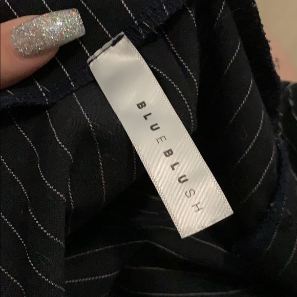 Black and white striped skort blue crush brand - Picture 3 of 4